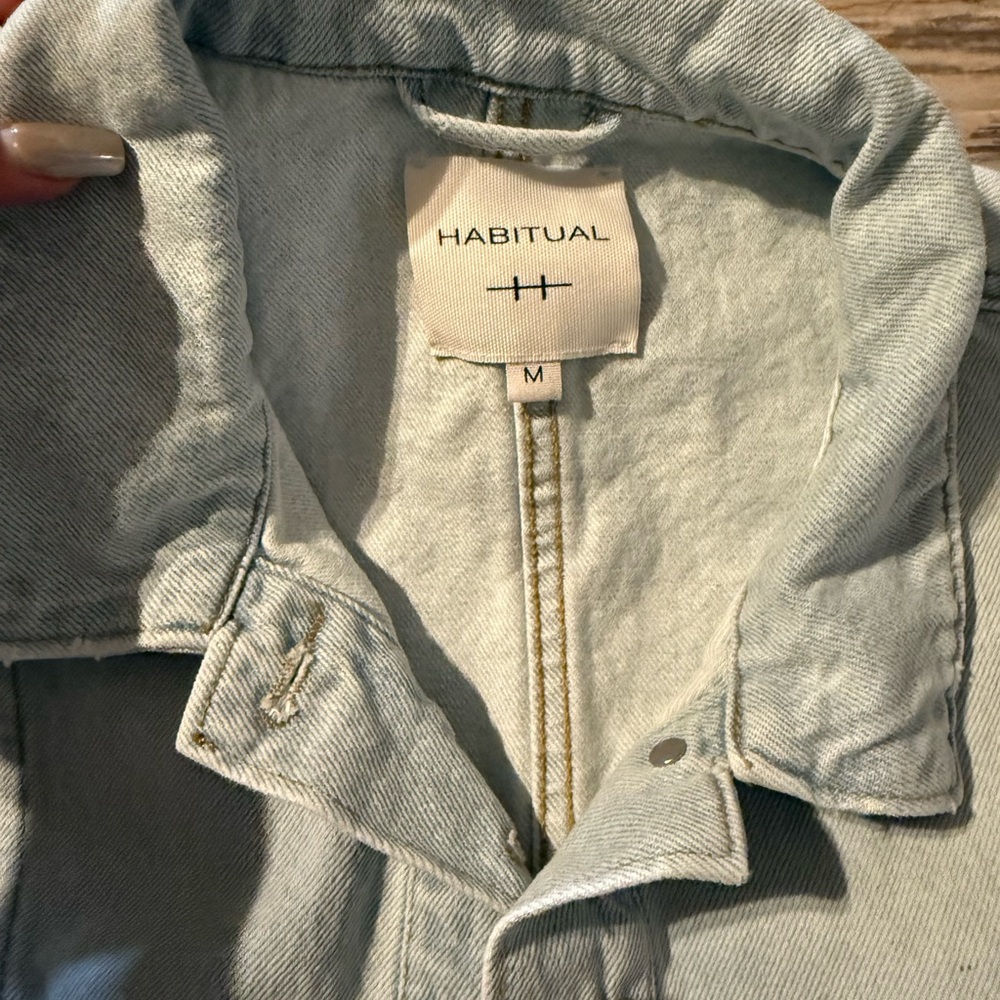 Habitual Light Blue Denim Jacket - Picture 2 of 5